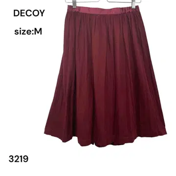 DECOY SINCE 1981 스커트 무릎 기장 M 허리밴딩 예쁜 스커트