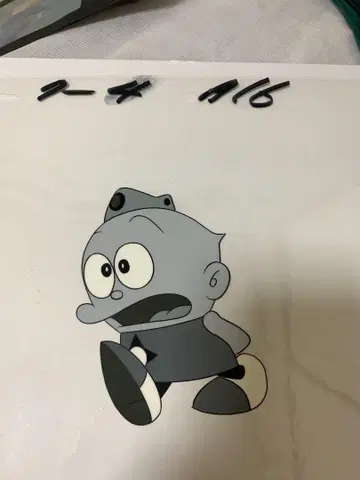 애니메이션 셀화, 우메보시 덴카 당시 흑백