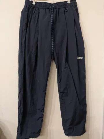 ALOUND TWOTUCK NYLON PANTS NAVY