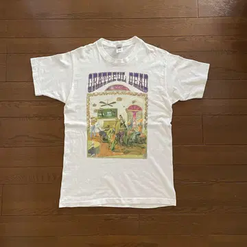90년대 Grateful Dead USA 싱글 스티치 락 밴드
