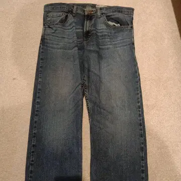랭글러 Wrangler 스트레이트 데님 다크 블루 W34L30