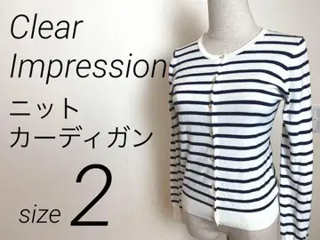 Clear Impression 니트 가디건 M 얇은 소재 사이즈 2 M
