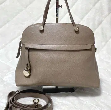 미품 FURLA 하이퍼 M 베이지 숄더백 핸드백