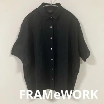 FRAMeWORK 프레임워크 코튼 시어 블라우스 반팔 셔츠