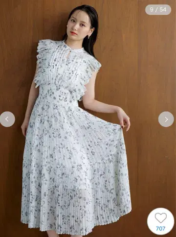 snidel Sustainable 프릴 원피스 2025SS
