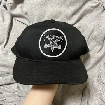 THRASHER 캡 블랙 SKATEGOAT 스케이트보드