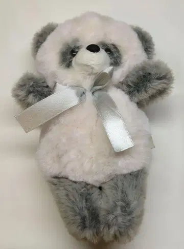 팬더 봉제 인형 키링 모후모후 리본