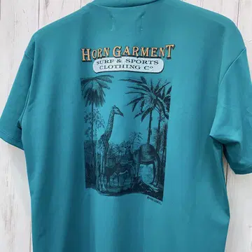 HORN GARMENT 혼 가먼트 터콰이즈 하이넥 셔츠