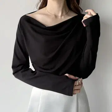 mipiarl 미피아르 얇은 소재 드레이프 상의
