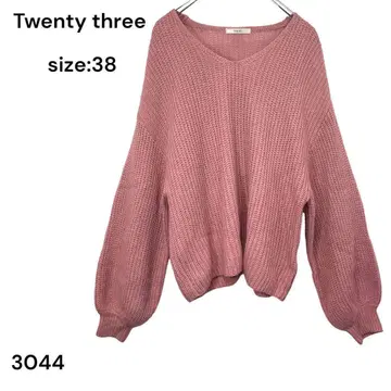 트웬티쓰리 Twenty three 니트 스웨터 상의 38