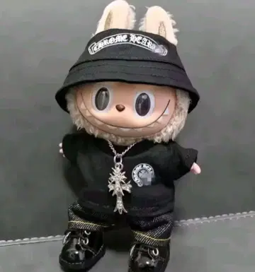 [ LABUBU용 ] 라부부 옷 갈아입히기 의류 코스튬 목걸이 블랙
