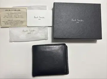 paul smith 폴스미스 접이식 지갑 소가죽 블랙