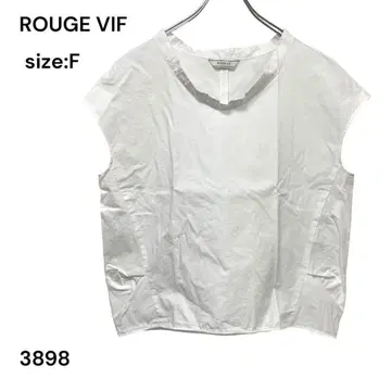 루비프 ROUGE VIF 셔츠 상의 화이트 FREE 코튼