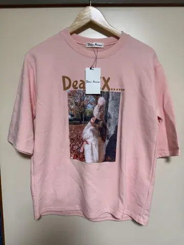 Deux Amour 스카이 핑크 티셔츠 M~L