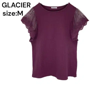GLACIER 그라시아 셔츠 상의 시스루 레이스 M 예쁨
