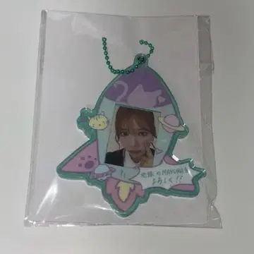 NiziU 마유카 D상 미니 사진 포함 아크릴 슬라이드 키링