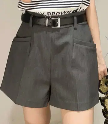 벨트 숏팬츠 lily brown