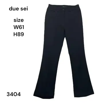 due sei 드웨세이 팬츠 캐주얼 블랙 스트레치 오피스