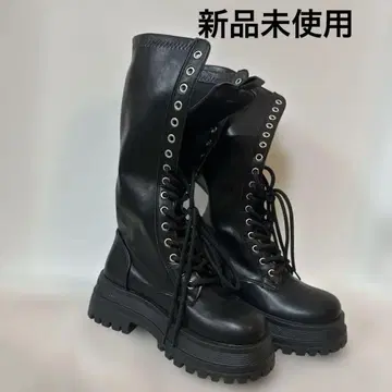 미사용 새상품 블랙 롱 부츠