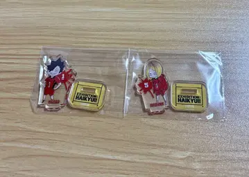 하이큐 전시회 아크릴 mini 피규어 쿠로오 켄마 네코마 2개 세트