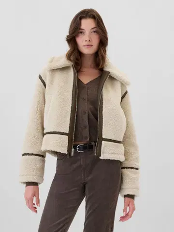 GAP 아이보리 보아 자켓