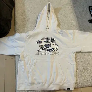 duckdude 화이트 후드티 L 사이즈