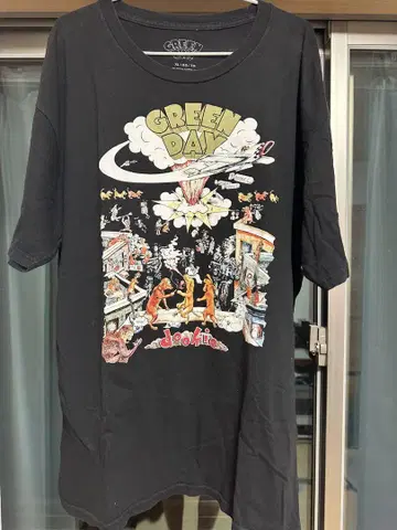 GREEN DAY 빅 실루엣 밴딩 T