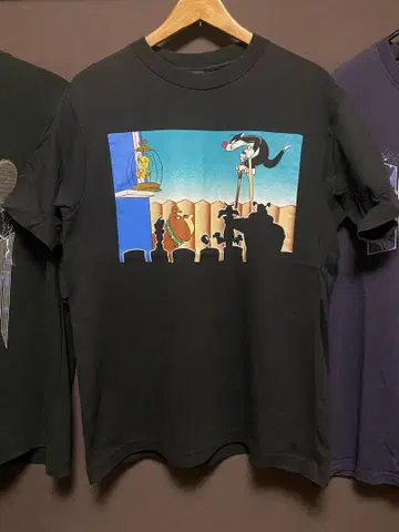WARNER BROS 루니툰 티셔츠 블랙