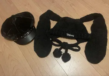 지뢰계 모자 세트 Whinny MADMAD 헌팅 캡 니트 모자