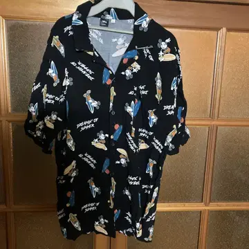 Disney 미키마우스 알로하 셔츠 L