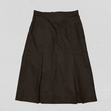 Aquascutum 미디 스커트 센터 플리츠 오피스 모 95% M