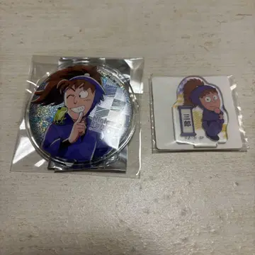 닌타마 란타로 캔뱃지 장마철 비 오는 날 애니카페 하치야 사부로