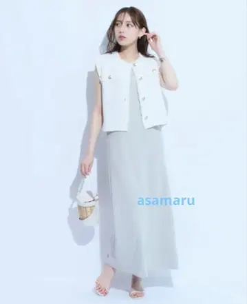 마이 스트라다 컷 원피스 프린지 베스트 세트