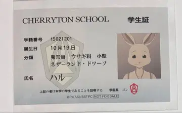 BEASTARS 비스타즈 학생증 하루