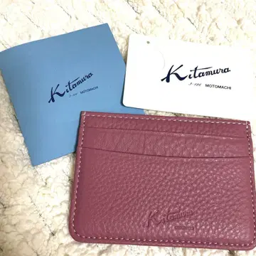 Kitamura 새상품 카드 케이스 명함지갑 핑크