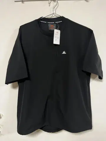 TIGORA x BEAMS DESIGN 스트레치 티셔츠 바스락 반팔 블랙