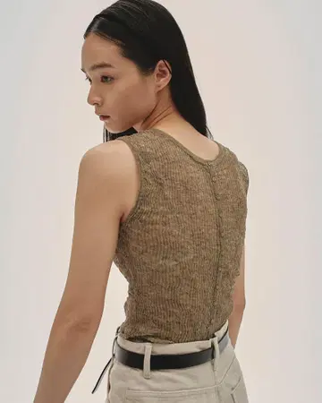 새상품 todayful 2way Sheer Knitvest