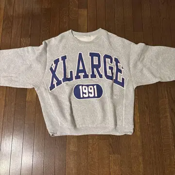 X-LARGE Champion 콜라보 맨투맨 리버스 위브