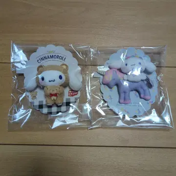 시나모롤 봉제인형 브로치 2개 세트