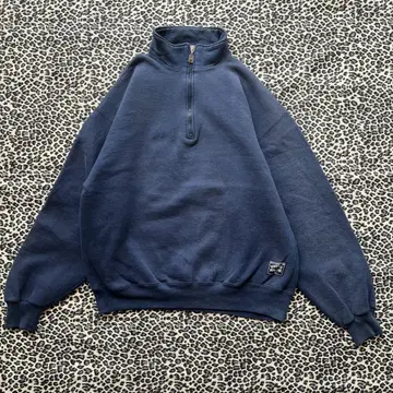 USA 제 L Russell 러셀 하프 지퍼 맨투맨 솔리드