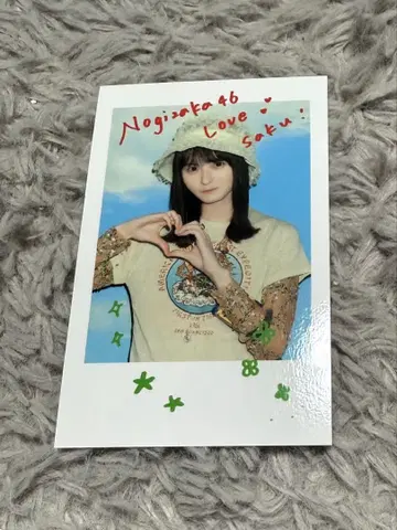 노기자카46 엔도 사쿠라 NOGI CAFE 노기 카페 폴라로이드풍 스티커