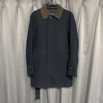 tomorrowland 울 코트 옷깃 코듀로이 네이비