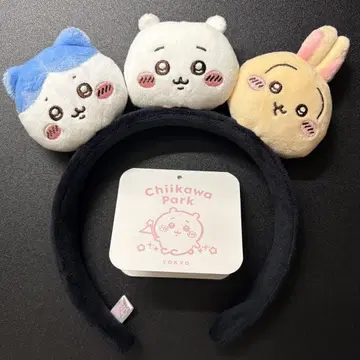 치이카와 파크 봉제 인형 머리띠 치이카와 하치와레 우사기의 얼굴