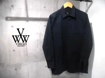 VIRGO WEARWORKS 사이드 지퍼 슬릿 패치워크 긴팔 셔츠