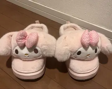 마이멜로디 슬립온 샌들 푹신푹신 슬리퍼 외출용