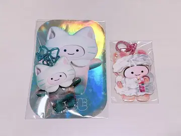 곰들 고양이들 아크릴 키링 아크링 키링 2세트