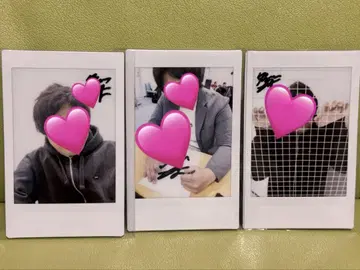 3장 세트 더블 히가시 다이토 친필 사인 폴라로이드