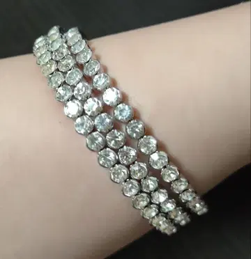 Crystal Bracelet 크리스탈 스톤 3연 뱅글 팔찌