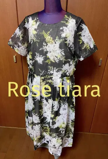 [빅 사이즈] Rose Tiara 로즈 티아라 꽃무늬 원피스 46