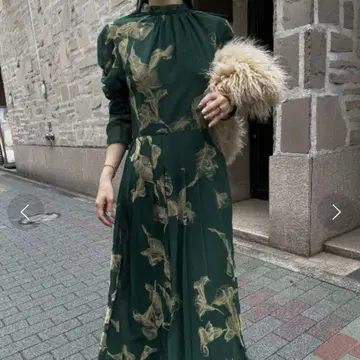 ameri vintage UND CALLA FLOCKY DRESS M
